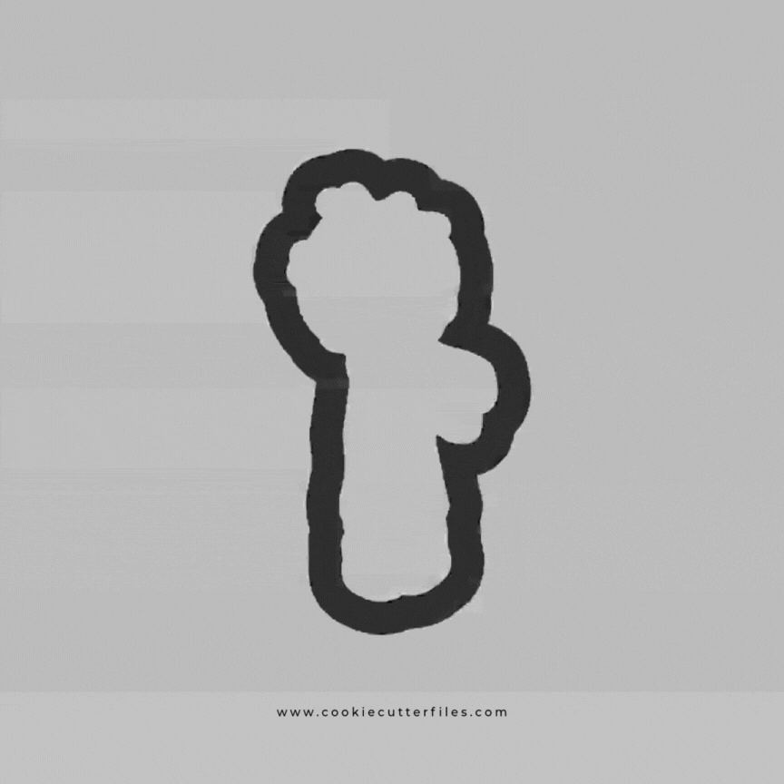 Boy Standing Zombie Kids Cookie Cutter STL Files Cookie Cutter Files