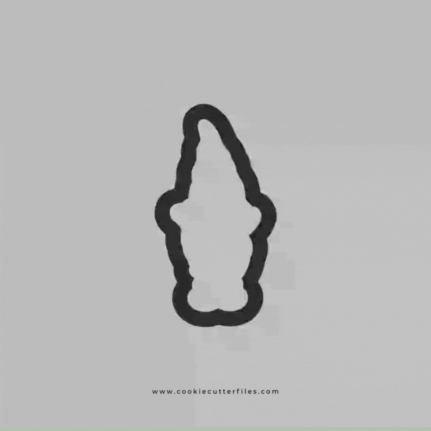 Standing Tall Christmas Winter Gnomes Cookie Cutter STL Files Cookie Cutter Files