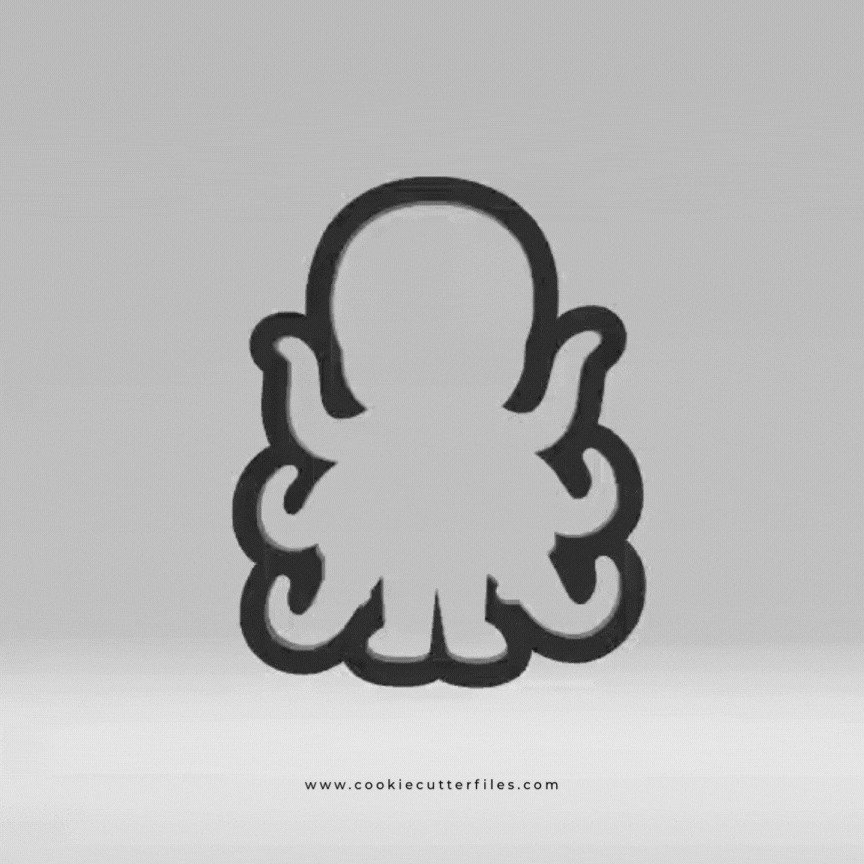 Faceless Horror Chibi Inspired Cookie Cutter STL Files Cookie Cutter Files