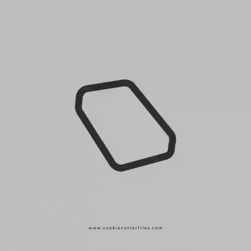 Domino Game Night Cookie Cutter STL Files Cookie Cutter Files