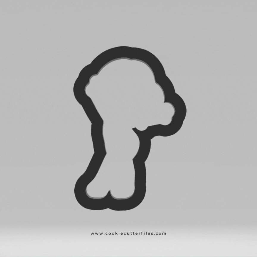 Stand Gymnast Girl Cookie Cutter STL Files Cookie Cutter Files