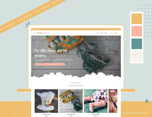 Cheeky Bloom Wix Studio Website Template Trendsetter Templates