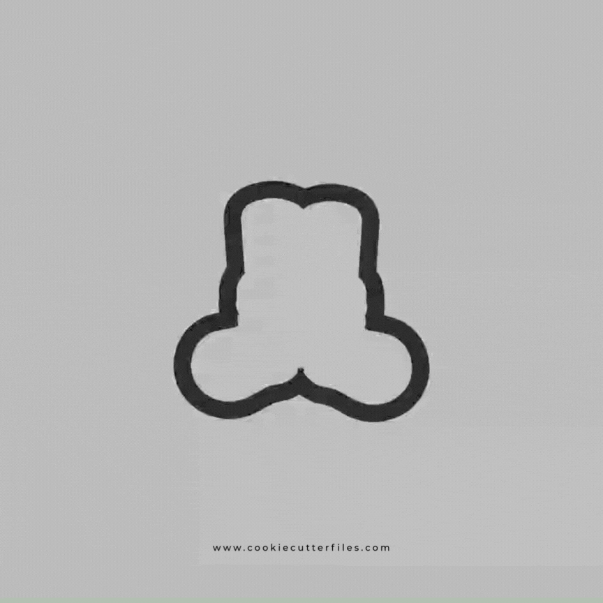 Cozy Christmas Feet Cookie Cutter STL Files Cookie Cutter Files