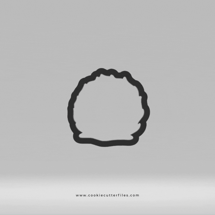 Fire Ring Monster Trucks Cookie Cutter STL Files Cookie Cutter Files