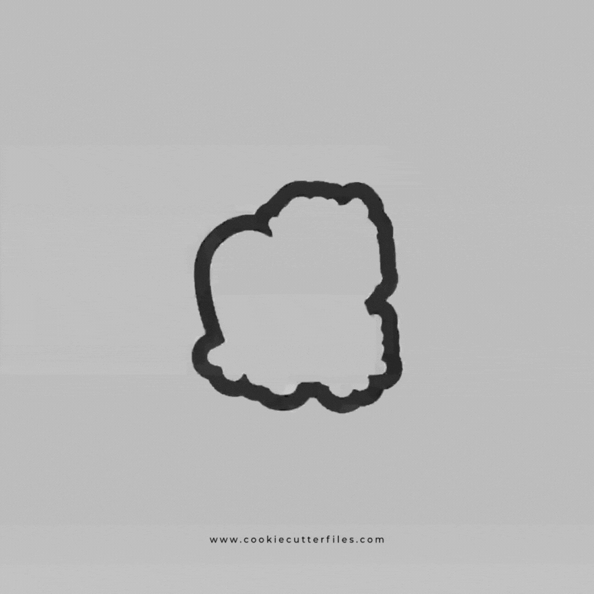 Boy Rise Zombie Kids Cookie Cutter STL Files Cookie Cutter Files