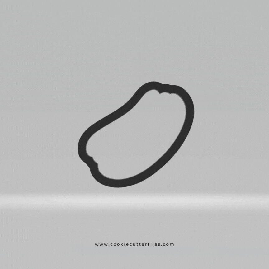 Hot Dog Super Bowl Party Cookie Cutter STL Files Cookie Cutter Files