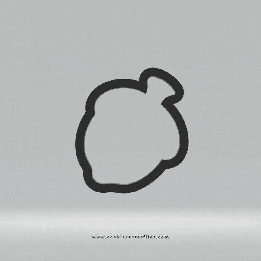 Acorn Fall Harvest Cookie Cutter STL Files Cookie Cutter Files
