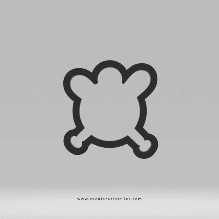 Bat Symbol Baseball Kids Cookie Cutter STL Files Cookie Cutter Files