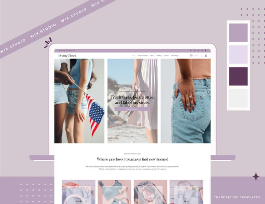 Pretty Closet Wix Studio Website Template Trendsetter Templates