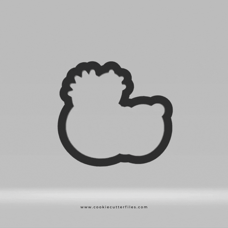 Crocodile Animal Face Cookie Cutter STL Files Cookie Cutter Files