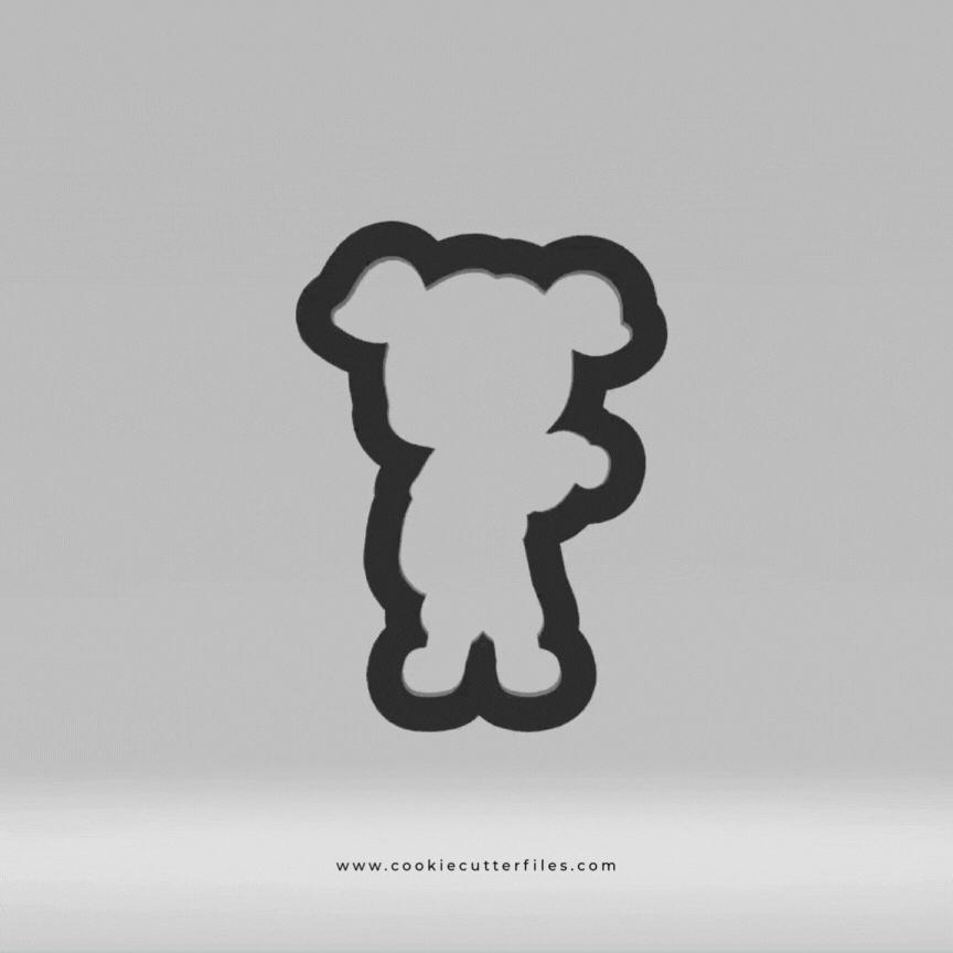 Pitcher Girl Baseball Kids Cookie Cutter STL Files Cookie Cutter Files