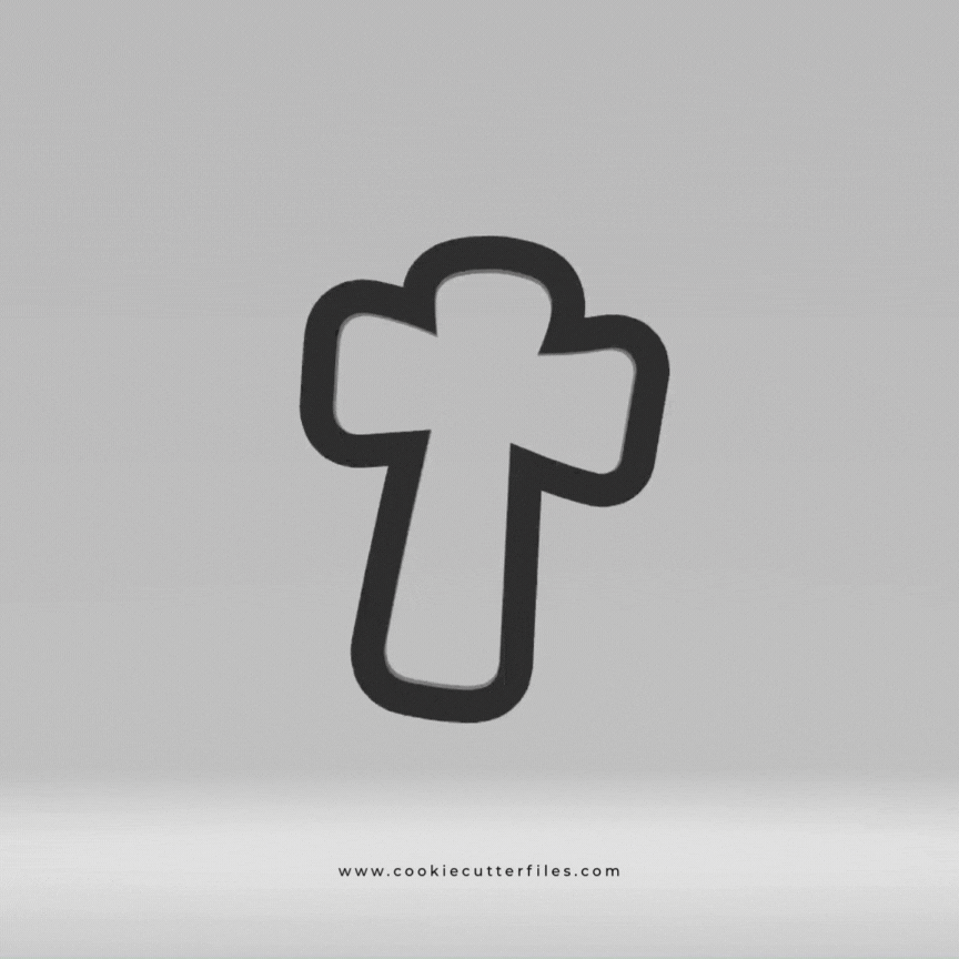 Cross First Communion Cookie Cutter STL Files Cookie Cutter Files