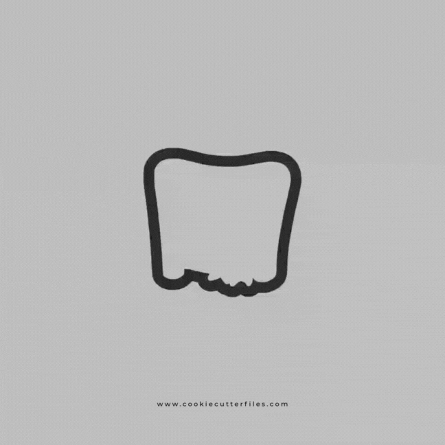 Diploma Opened Graduation Cookie Cutter STL Files Cookie Cutter Files
