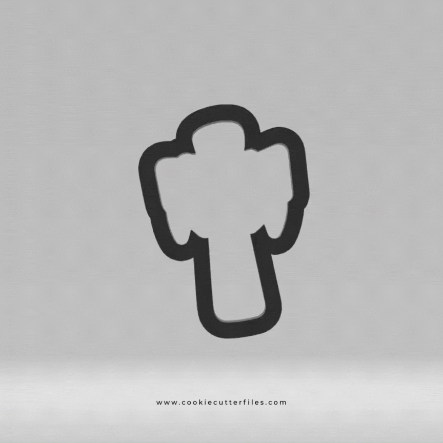 Cross Drape First Communion Cookie Cutter STL Files Cookie Cutter Files