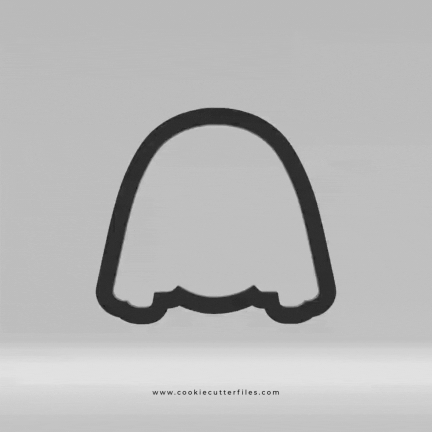 Nun Horror Chibi Faces Inspired Cookie Cutter STL Files Cookie Cutter Files