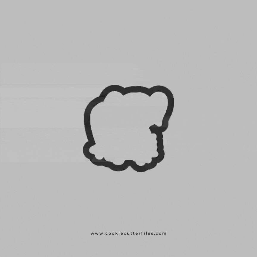 Girl Rise Zombie Kids Cookie Cutter STL Files Cookie Cutter Files