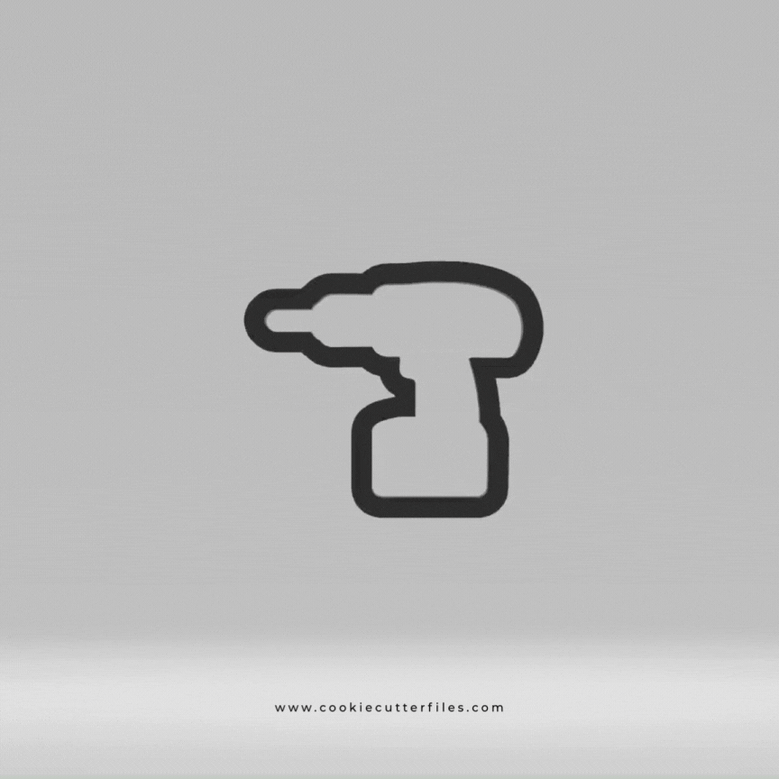 Drill Tool Set Cookie Cutter STL Files Cookie Cutter Files
