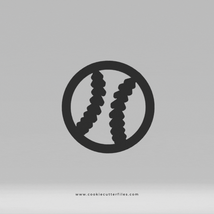 Baseball Baseball Kids Cookie Cutter STL Files Cookie Cutter Files