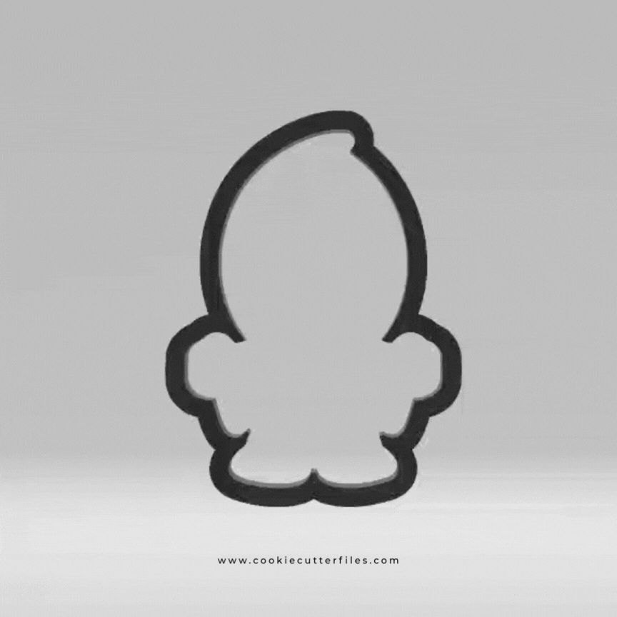 Ghost Horror Chibi Inspired Cookie Cutter STL Files Cookie Cutter Files