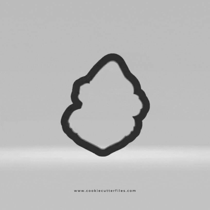 Pointy Hat Grin Inspired Grinchymas Cookie Cutter STL Files Cookie Cutter Files