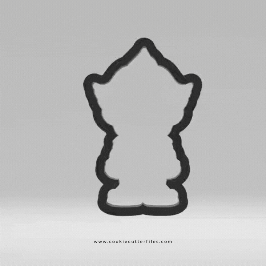 Clown Horror Chibi Inspired Cookie Cutter STL Files Cookie Cutter Files