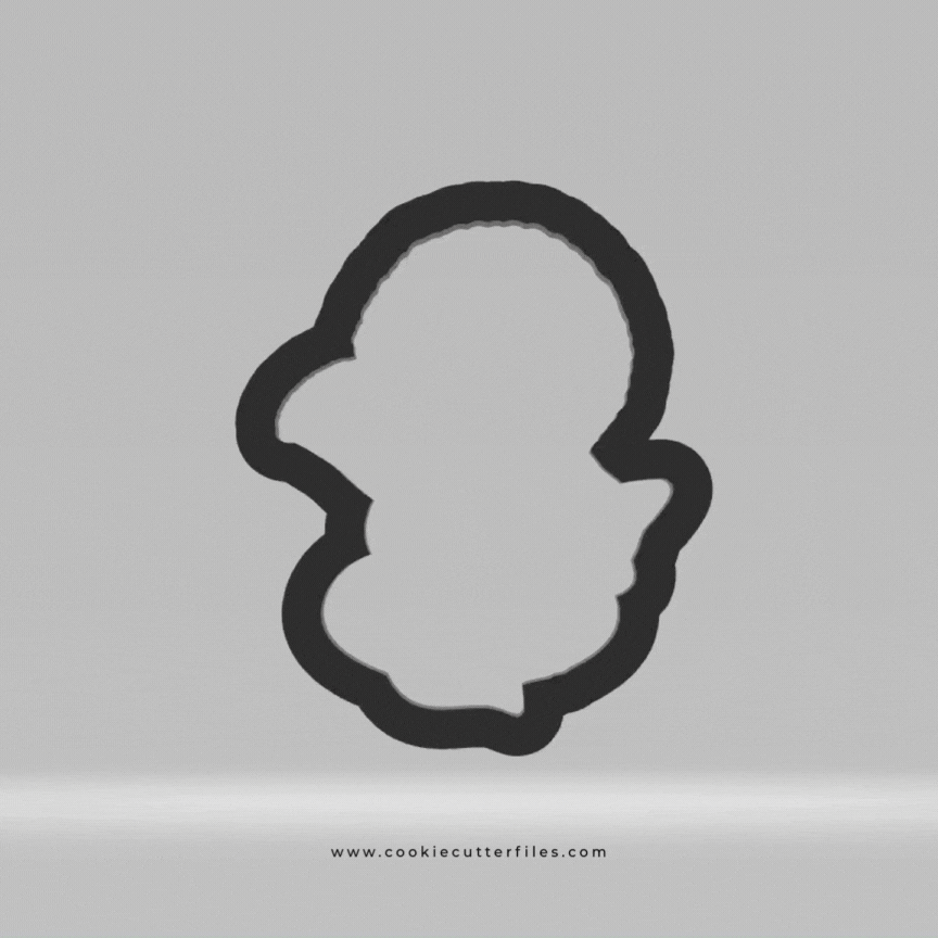 Boy Sitting Fox Eskimo Kids Cookie Cutter STL Files Cookie Cutter Files