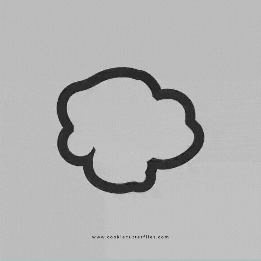 Elephant Animal Faces Santa Edition Cookie Cutter STL Files Cookie Cutter Files