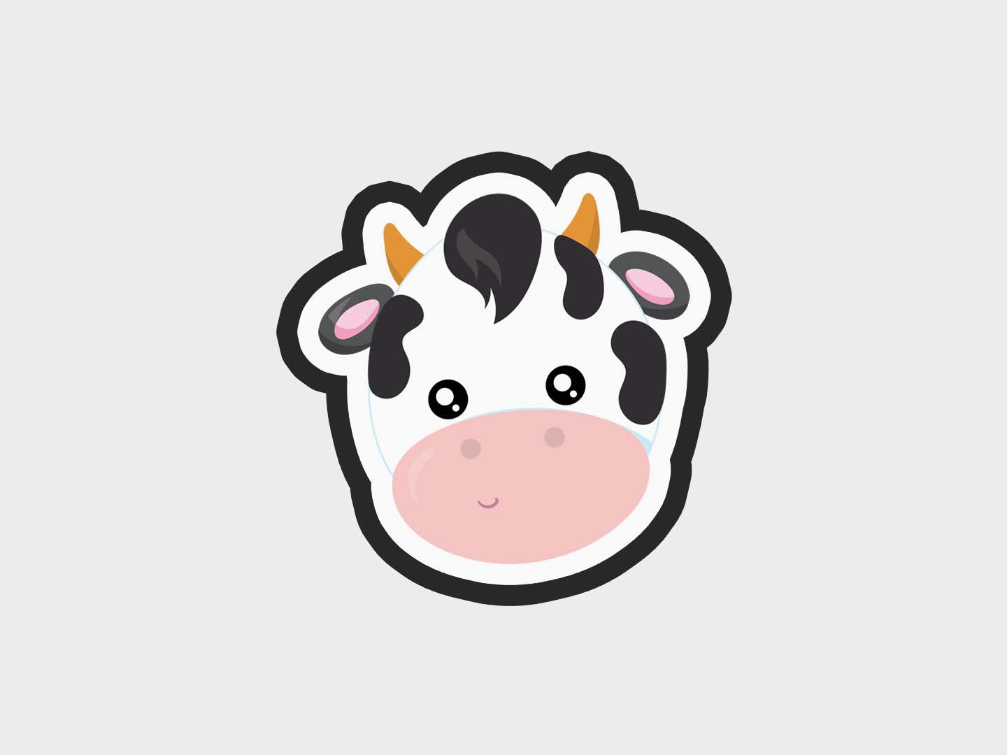 Cow Animal Face Cookie Cutter STL Files Cookie Cutter Files
