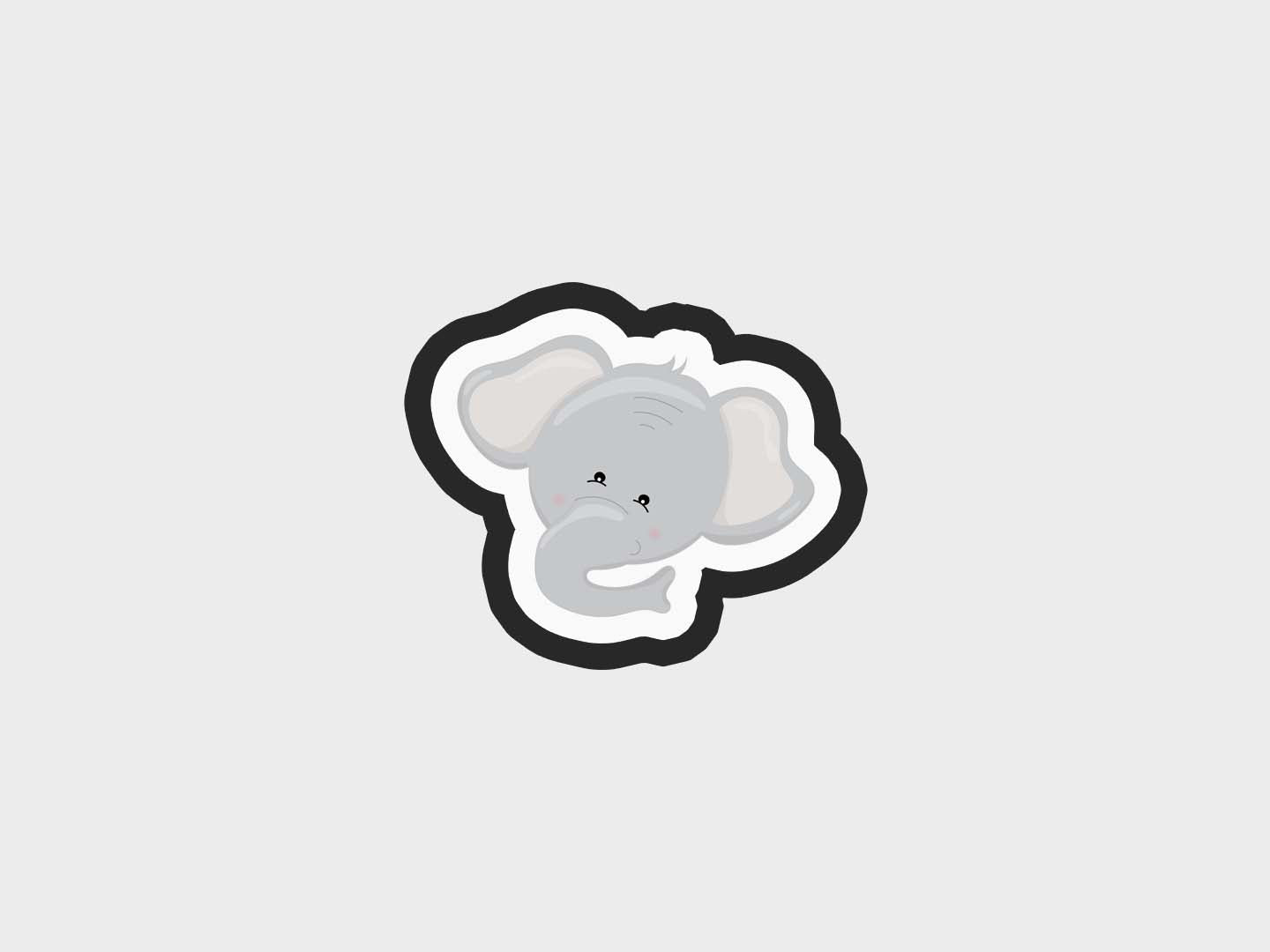 Elephant Animal Face Cookie Cutter STL Files Cookie Cutter Files