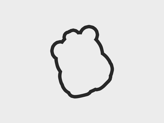 Hippo Animal Face Cookie Cutter STL Files Cookie Cutter Files