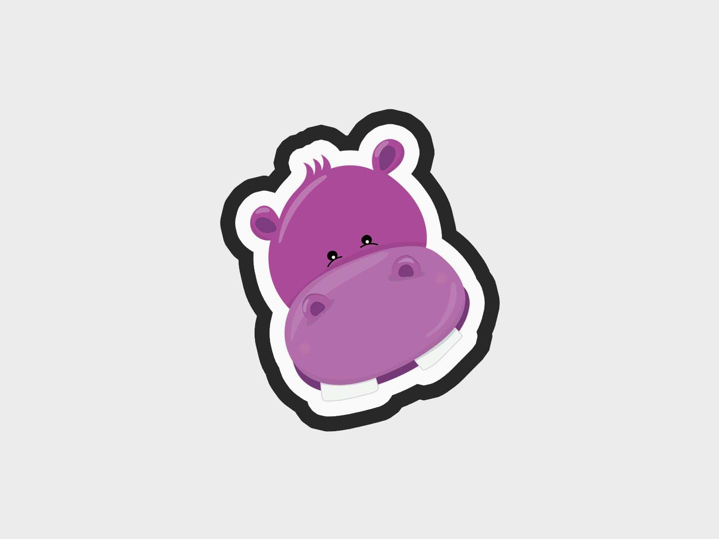 Hippo Animal Face Cookie Cutter STL Files Cookie Cutter Files