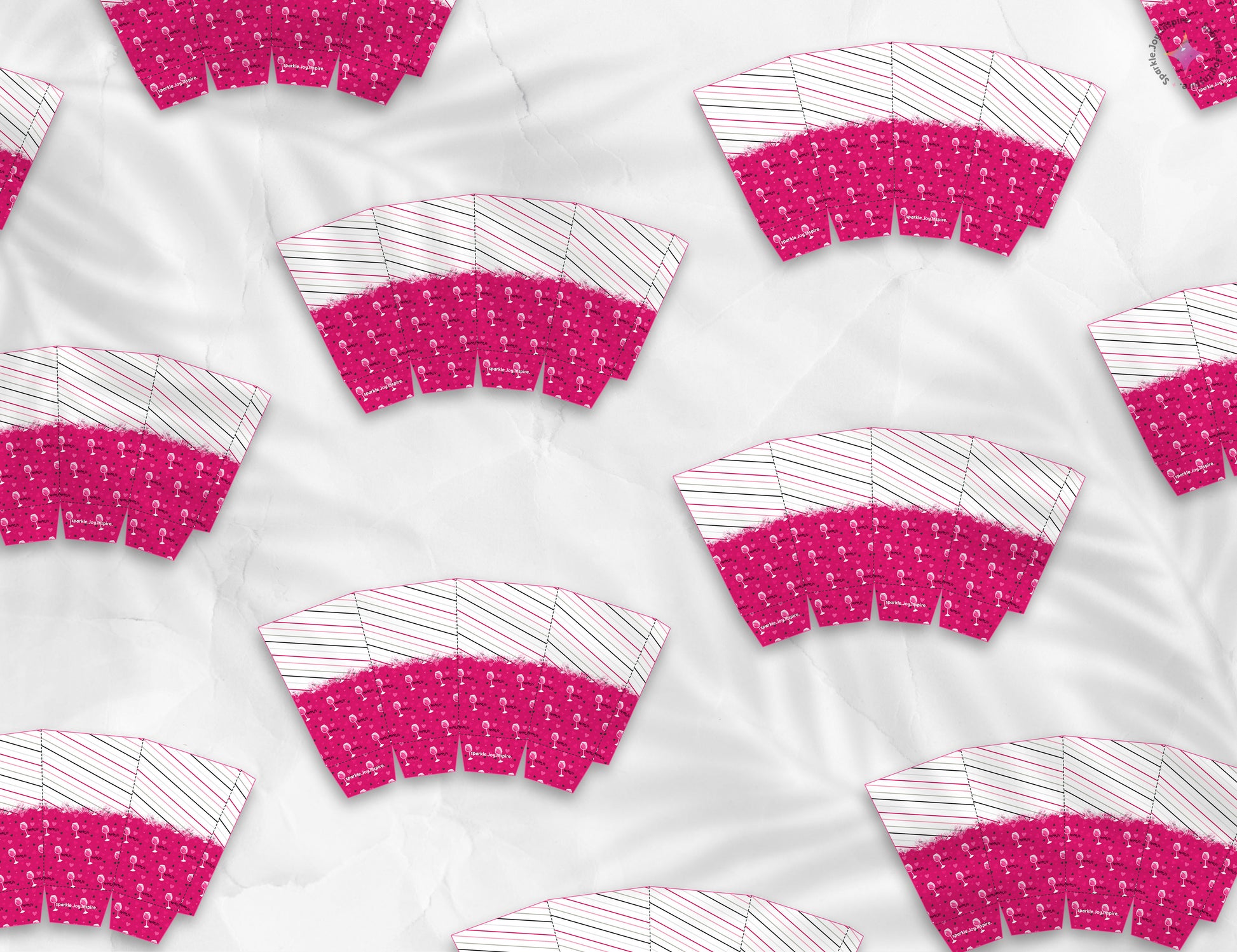Anti-Valentine's Day Wine Popcorn Box Paper Craft Printable Paper Crafts