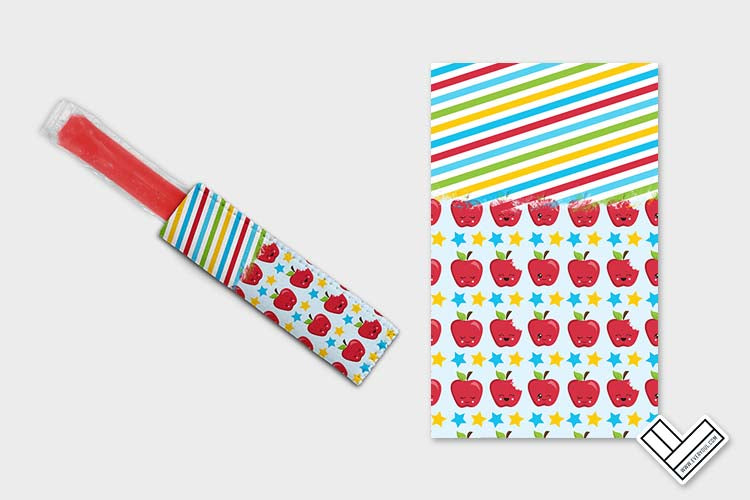 Apples Abc 0910 Ice Pop Digital Sublimation Design Sweet Sublimation Designs