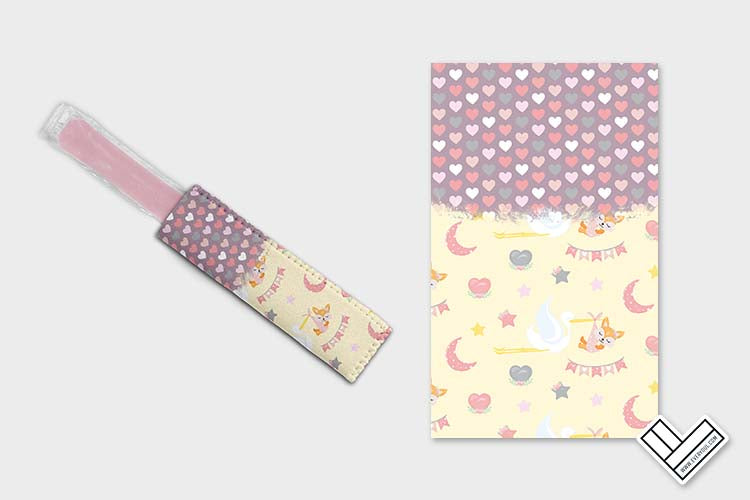 Baby Fox Pink 0704 Ice Pop Digital Sublimation Design Sweet Sublimation Designs