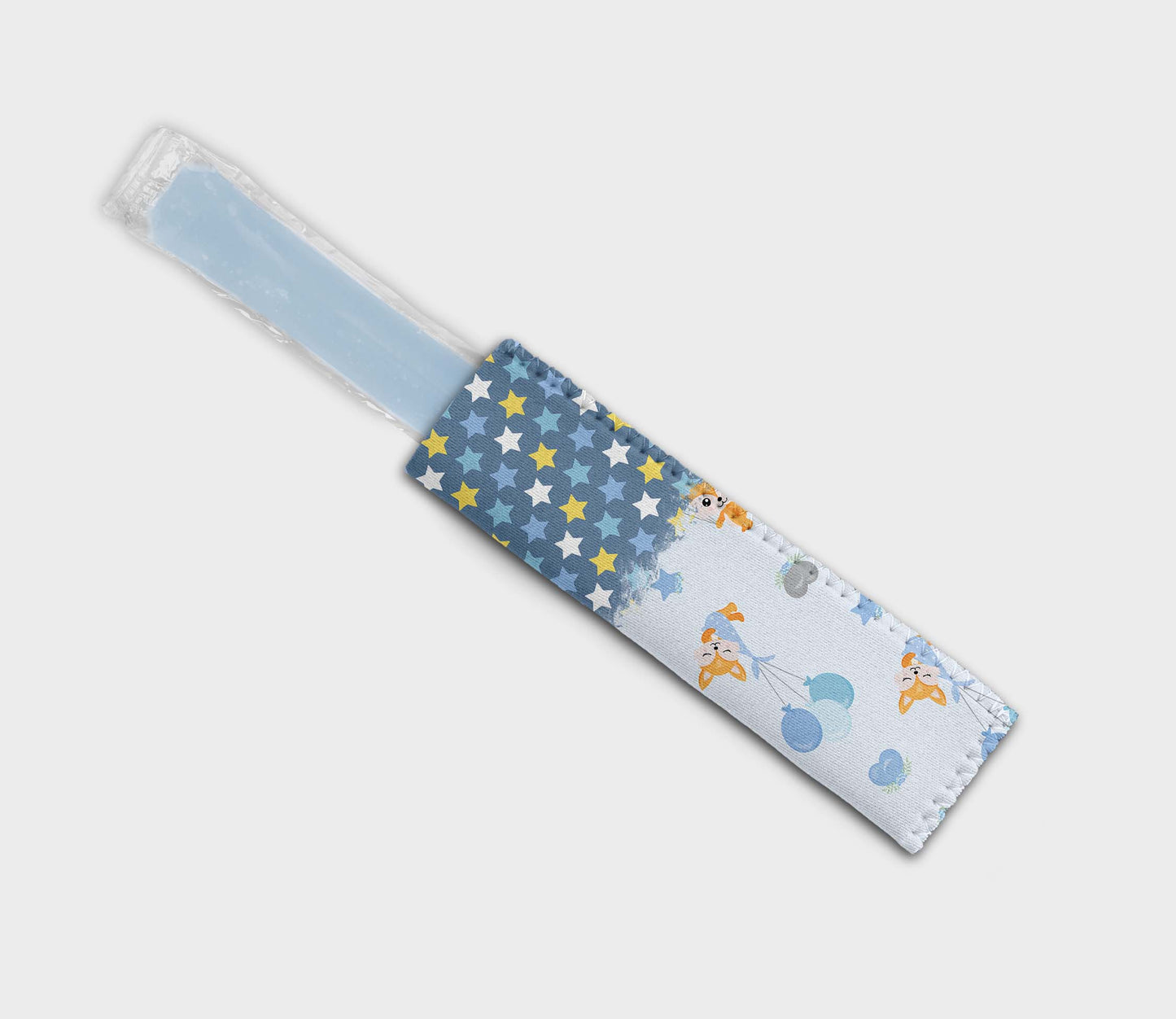 Baby Fox Blue 1108 Ice Pop Digital Sublimation Design Sweet Sublimation Designs