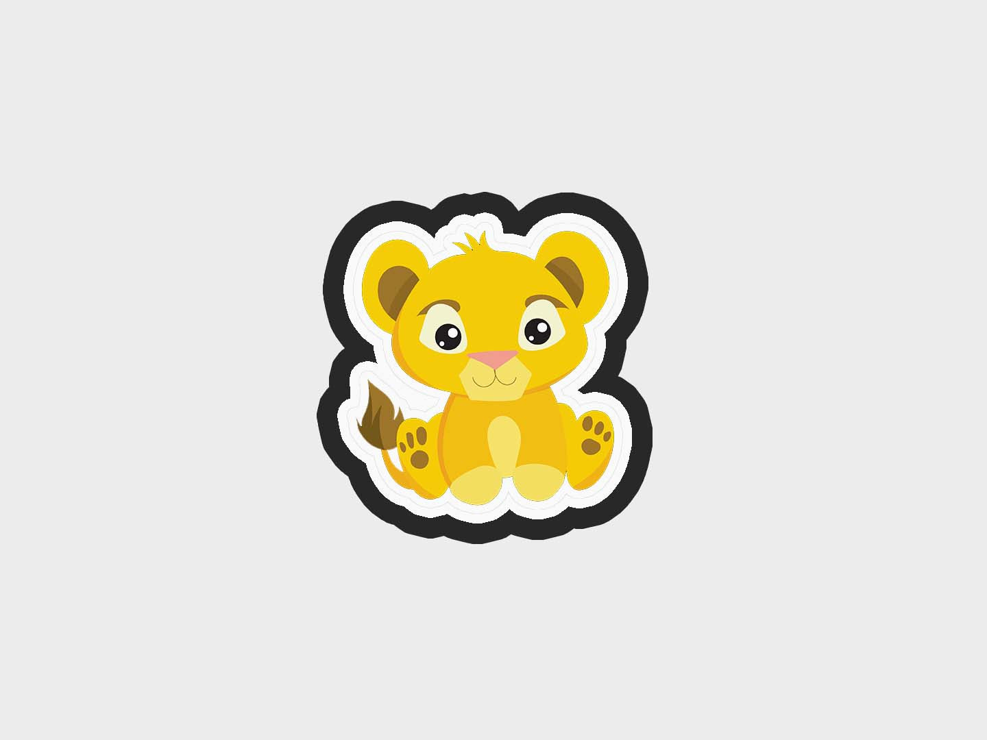 Baby Lion Cub Inspired Cookie Cutter STL Files Cookie Cutter Files