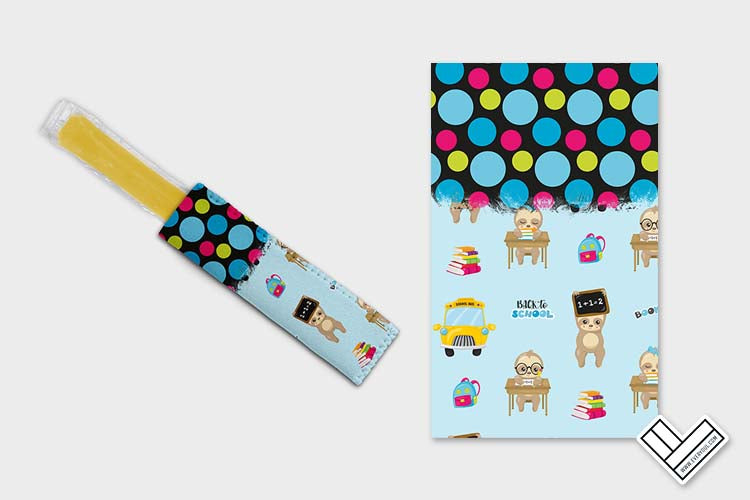 Back To School Sloths 0112 Ice Pop Digital Sublimation Design Sweet Sublimation Designs