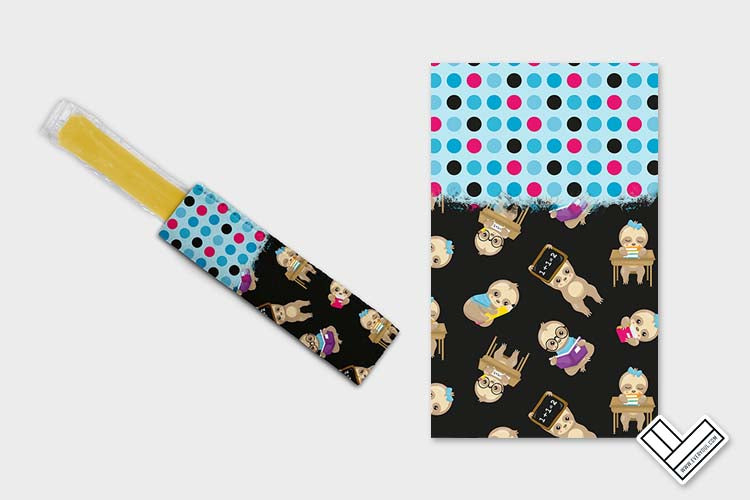 Back To School Sloths 0310 Ice Pop Digital Sublimation Design Sweet Sublimation Designs