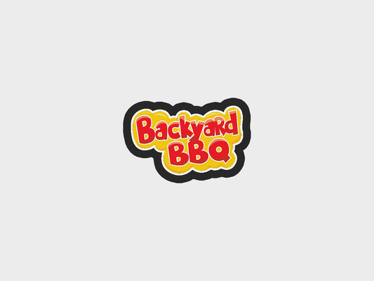 Typography Backyard Bbq Cookie Cutter STL Files Cookie Cutter Files