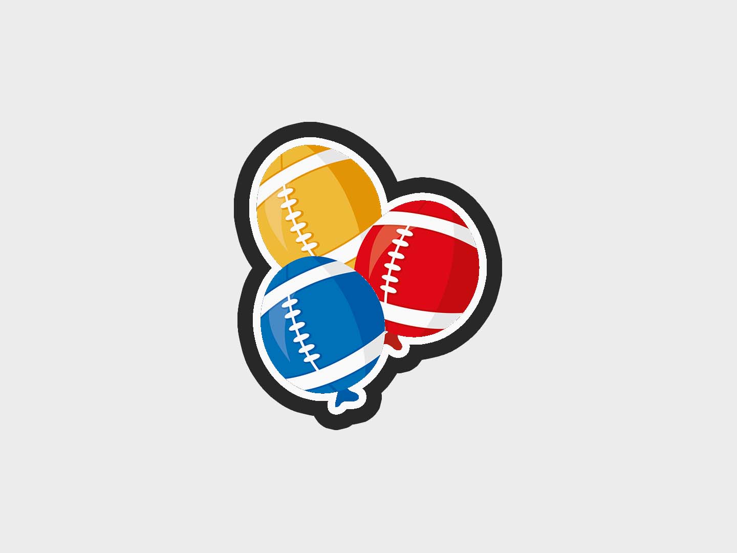 Balloon Footballs Super Bowl Party Cookie Cutter STL Files Cookie Cutter Files