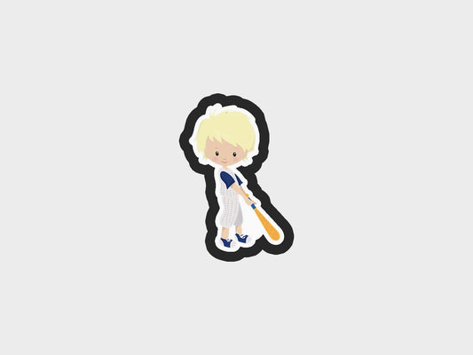 Batter Boy Baseball Kids Cookie Cutter STL Files Cookie Cutter Files