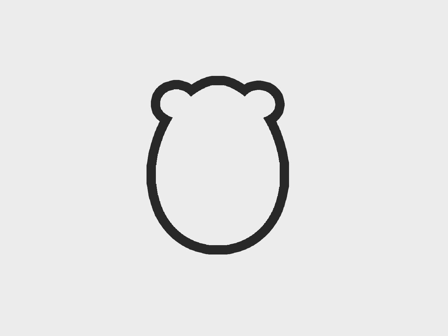 Bear Easter Egg Critters Cookie Cutter STL Files Cookie Cutter Files