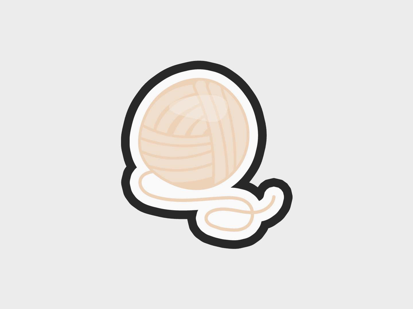 Beige Yarn Ball Knitting Girl Cookie Cutter STL Files Cookie Cutter Files