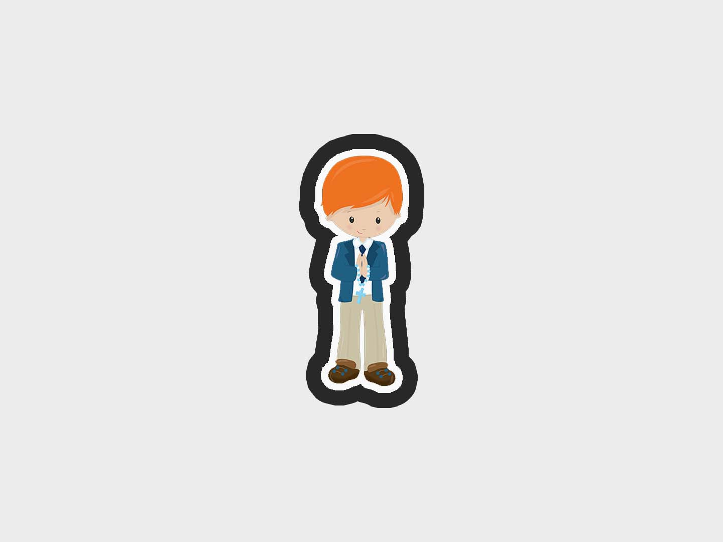 Boy First Communion Cookie Cutter STL Files Cookie Cutter Files