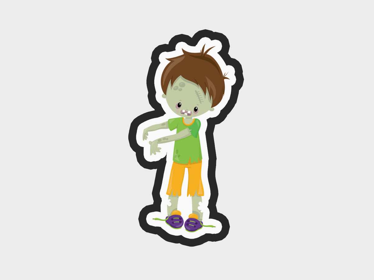Boy Standing Zombie Kids Cookie Cutter STL Files Cookie Cutter Files