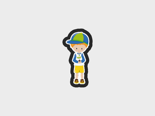 Boy Standing Earth Day Hero Cookie Cutter STL Files Cookie Cutter Files