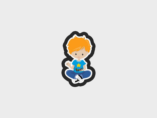 Boy Gamer Kids Cookie Cutter STL Files Cookie Cutter Files