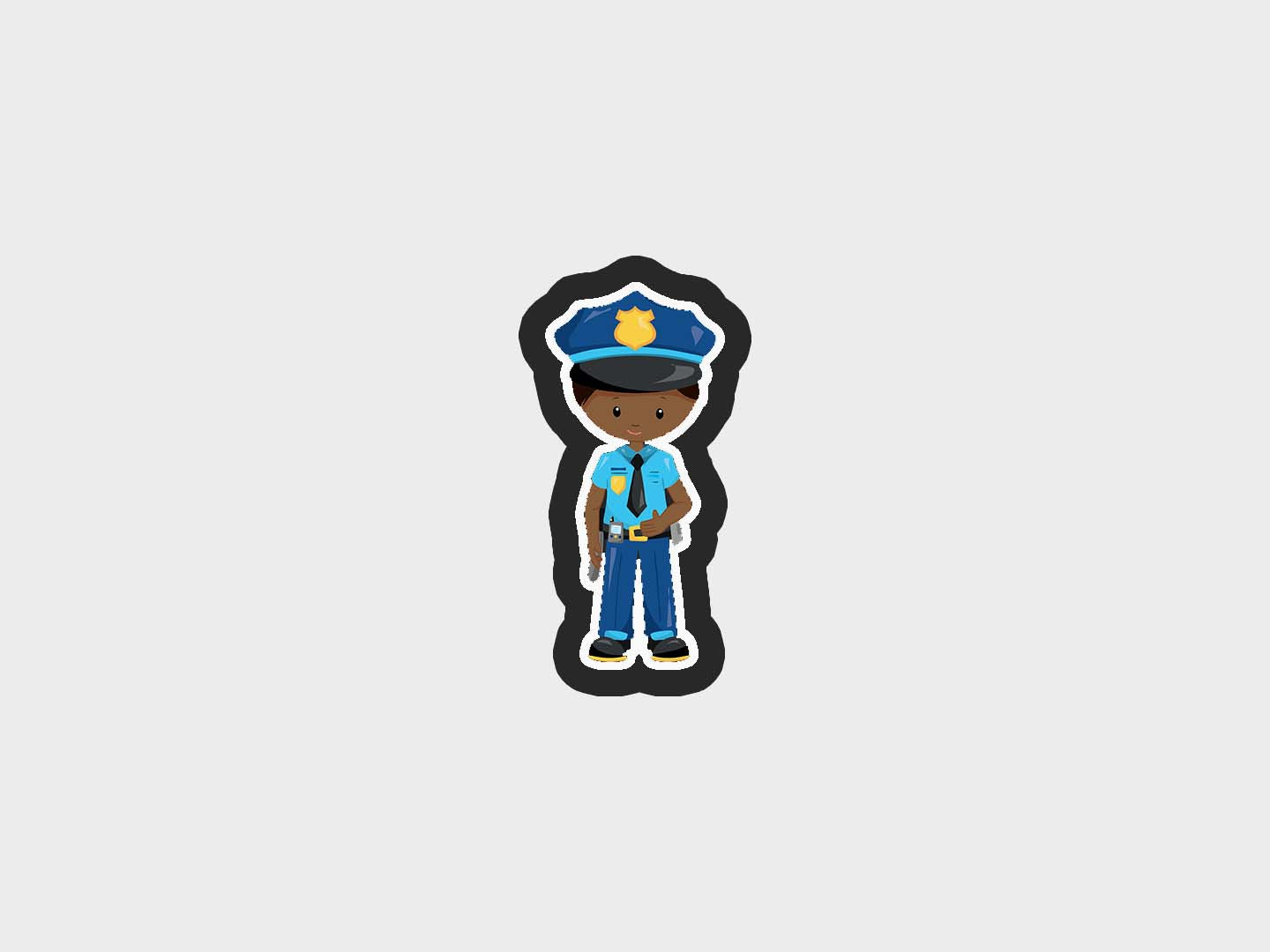 Boy Police Kids Cookie Cutter STL Files Cookie Cutter Files