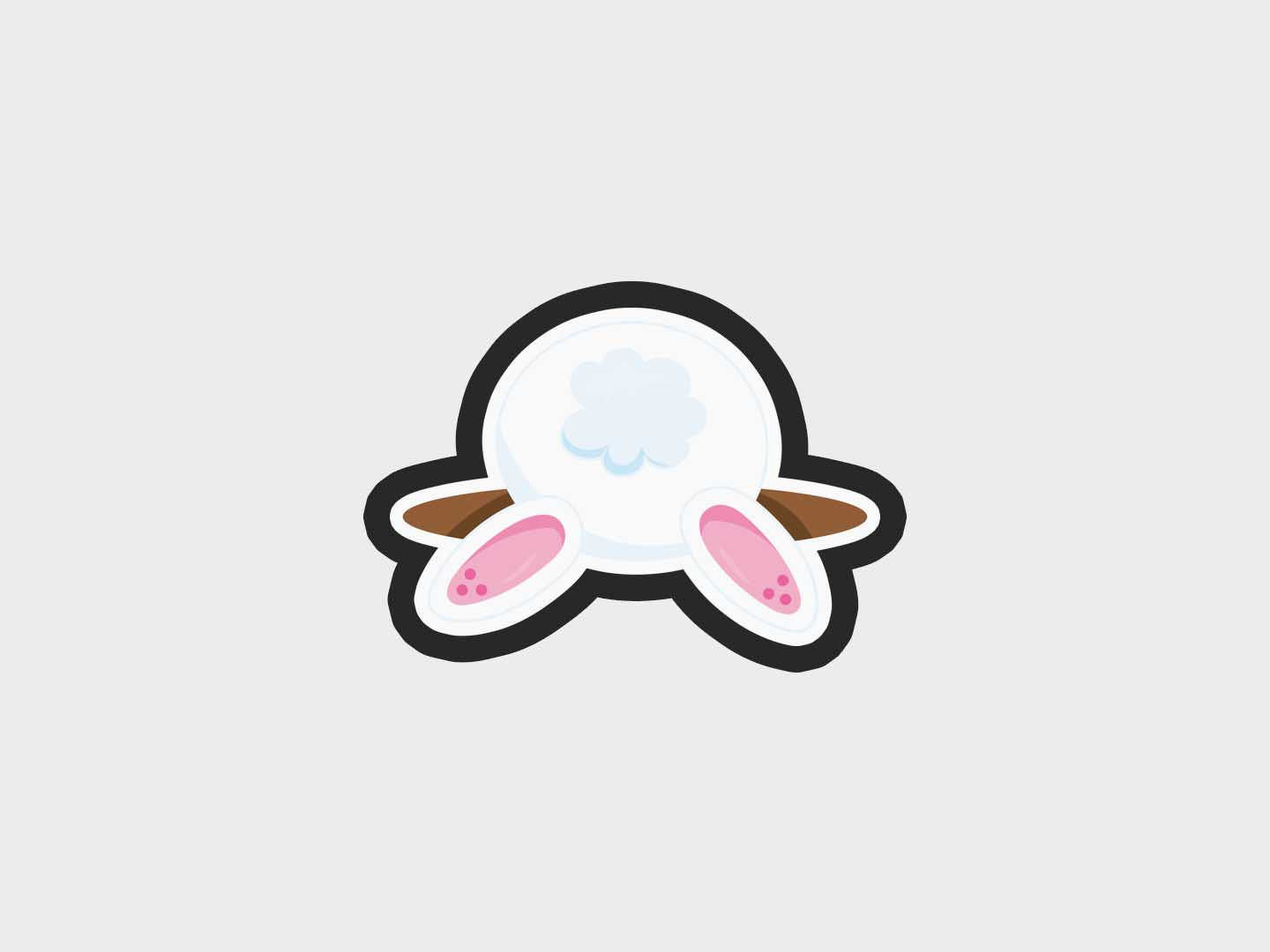 Bunny Behind Dirt Bunny House Surprise Cookie Cutter STL Files Cookie Cutter Files