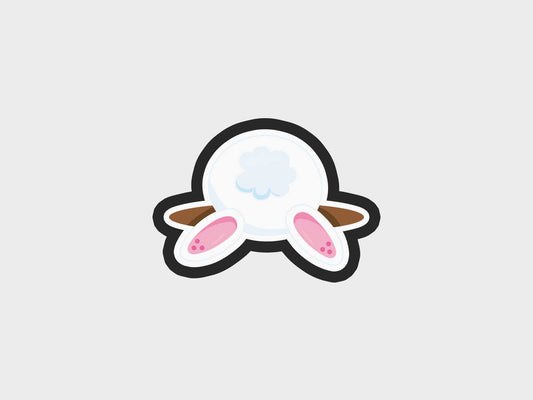 Bunny Behind Dirt Bunny House Surprise Cookie Cutter STL Files Cookie Cutter Files
